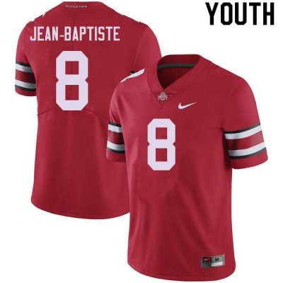 Youth Ohio State Buckeyes #8 Javontae Jean-Baptiste Red Nike NCAA College Football Jersey For Sale QQU2344NK